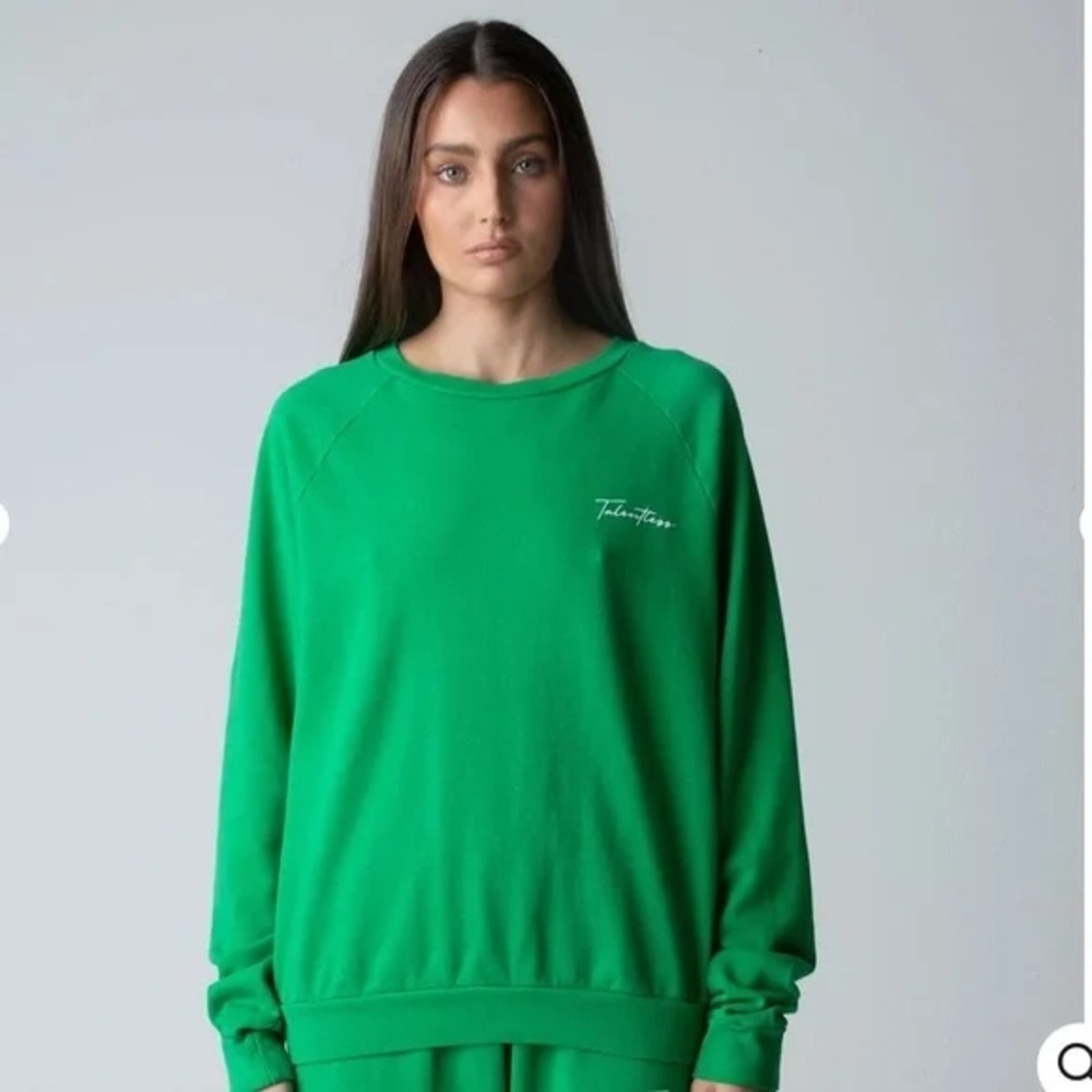 Talentless Green Crewneck Unisex Sweatshirt Small